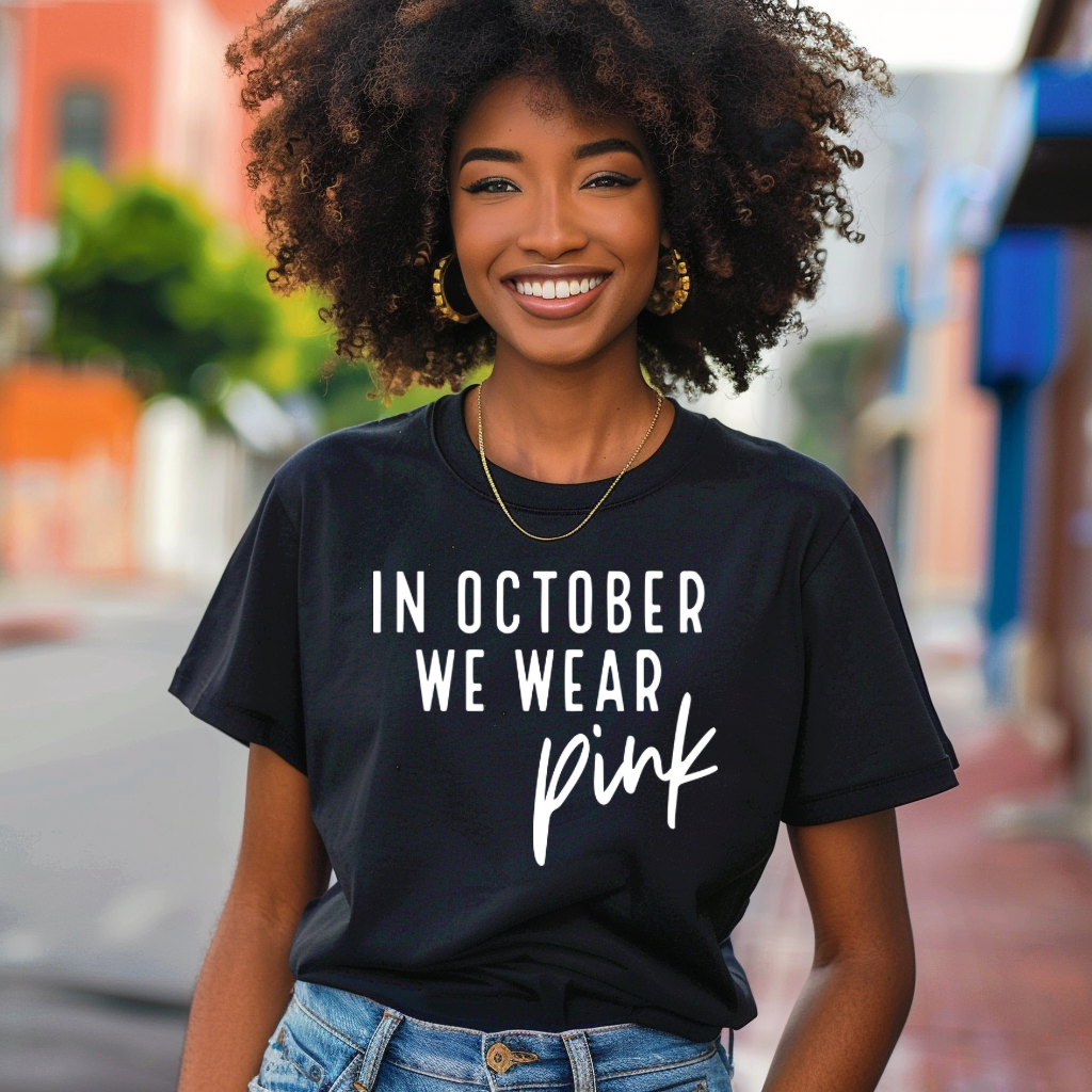In October We Wear Pink T-Shirt