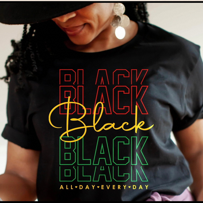 All Day Everyday Black T-Shirt