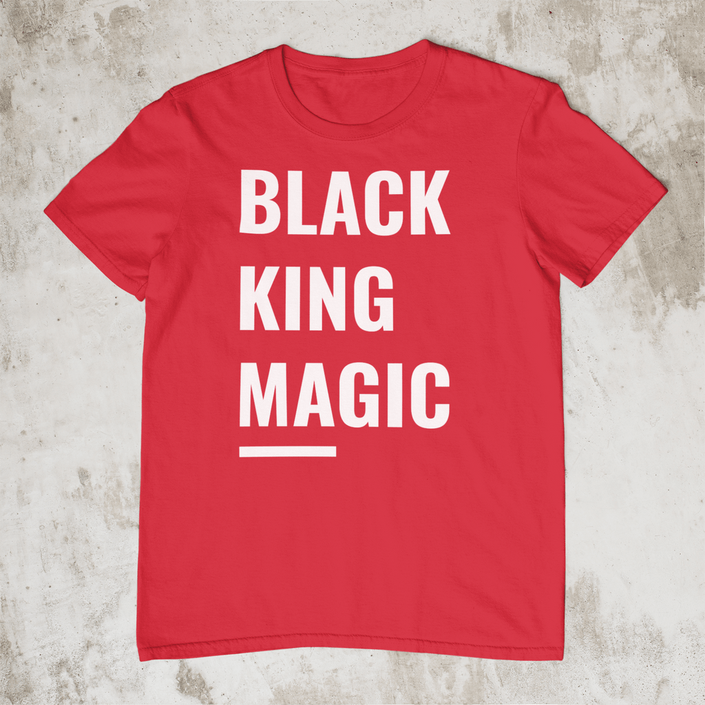 Black King Magic T - Shirt - Red - Ladi Elle Creationz