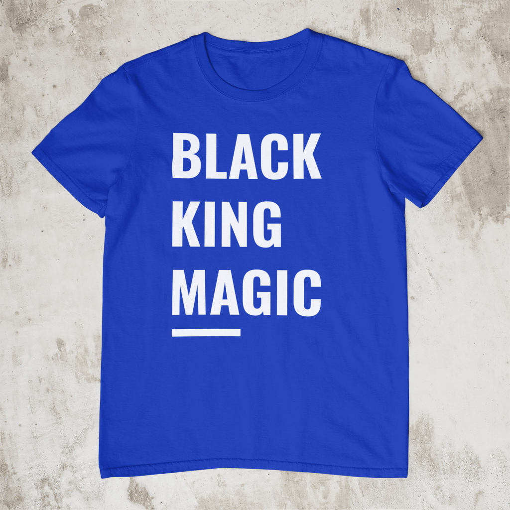 Black King Magic T - Shirt - Royal Blue - Ladi Elle Creationz