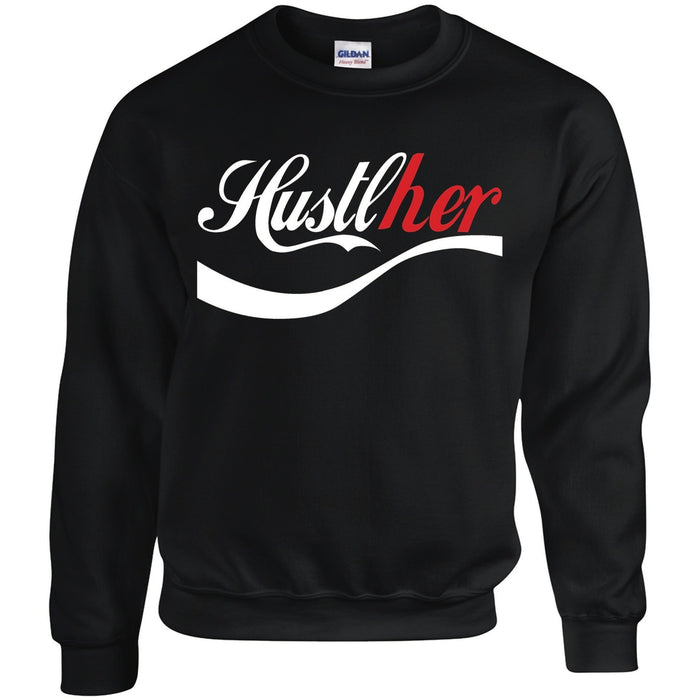 Hustlher Sweatshirt - Black - Ladi Elle Creationz