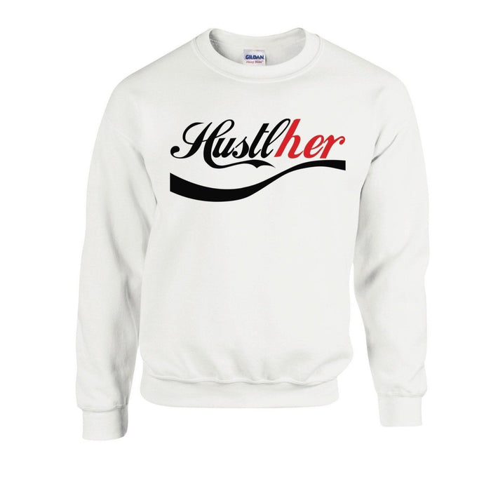 Hustlher Sweatshirt - White - Ladi Elle Creationz