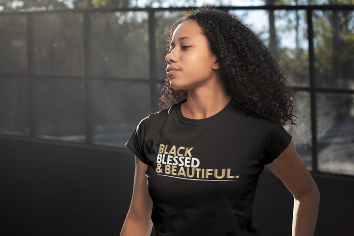 Black Blessed Beautiful T-Shirt